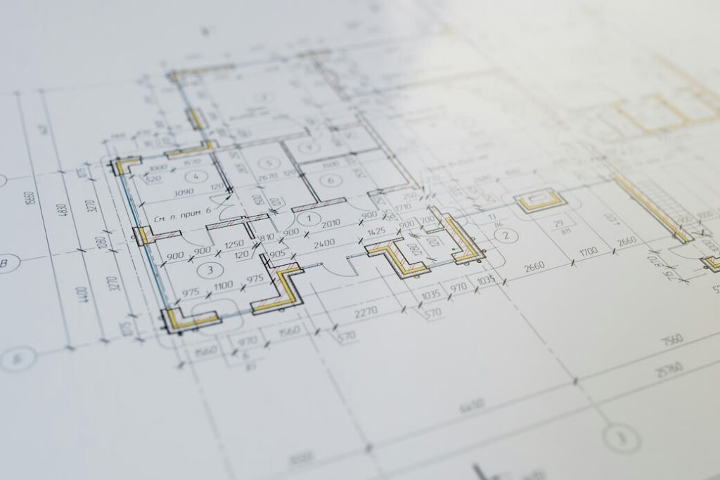 Planning drawings for a residential development