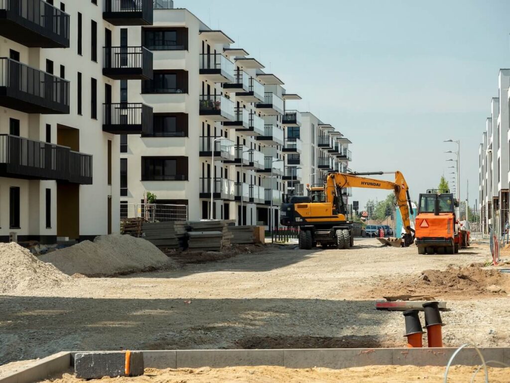 An apartment scheme under development